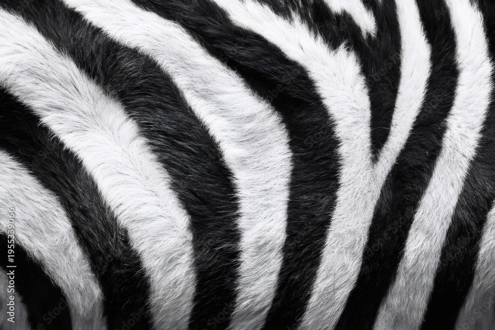Fototapeta premium Zebra fur texture showing natural striped pattern