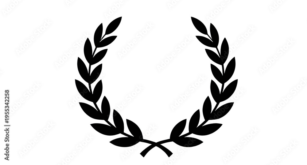 Obraz premium wreath, laurel, laurelwreath, leaf, leaves, branch, branches, foliage, botanical, plant, nature, olive, olivebranch, victory, award, honor, success, achievement, winner, champion, emblem, badge, crest