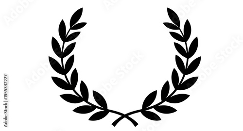 wreath, laurelwreath, laurel, leaf, leaves, branch, branches, foliage, botanical, plant, nature, olive, olivebranch, victory, award, honor, success, achievement, winner, champion, emblem, badge, crest