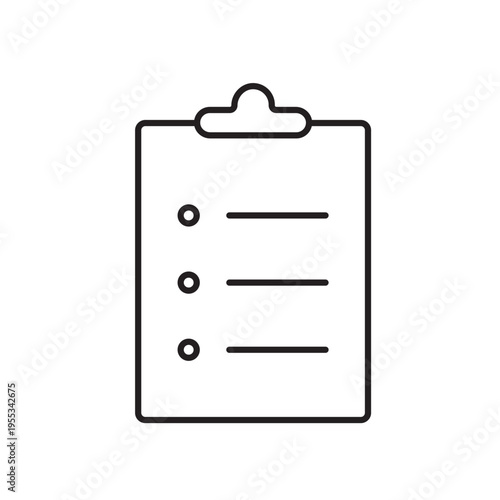 A vector icon representing access logs in security and authentication systems, created in clean line style with editable stroke