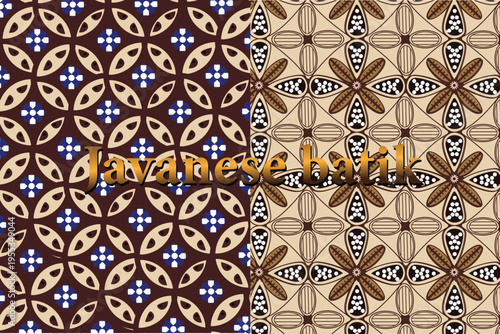 Illustration java style batik pattern , vector illustration
