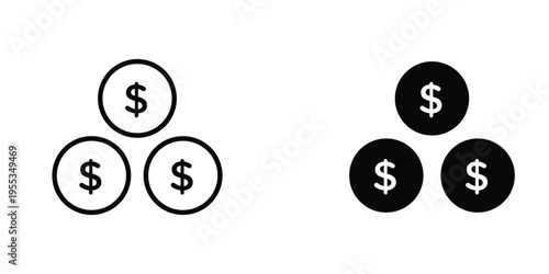 Money icon graphic design vector symbols. Best for Graphics