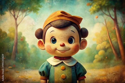 Vintage Cartoon Character Photo: Whimsical Animation Style