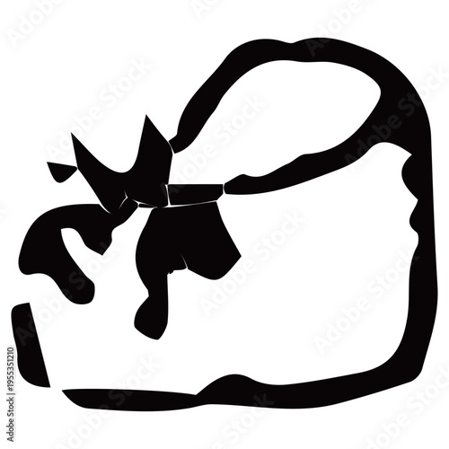 靴のアイコン・上履き通園 幼稚園HPのためのベクターラインアイコン