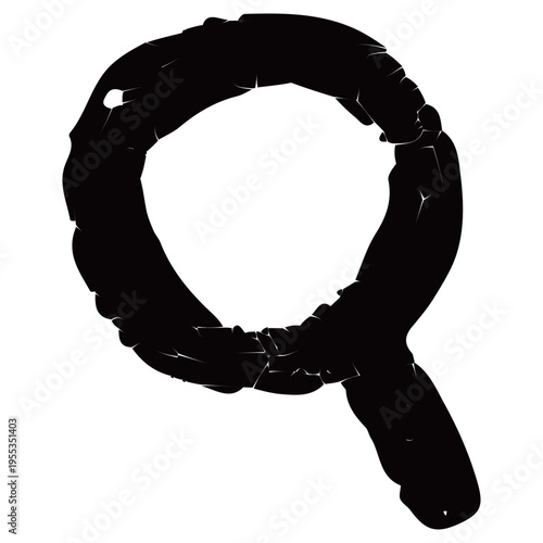 虫眼鏡のアイコン・検索ルーペ 幼稚園HPのためのベクターラインアイコン