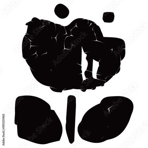 花のアイコン・植物の装飾 幼稚園HPのためのベクターラインアイコン