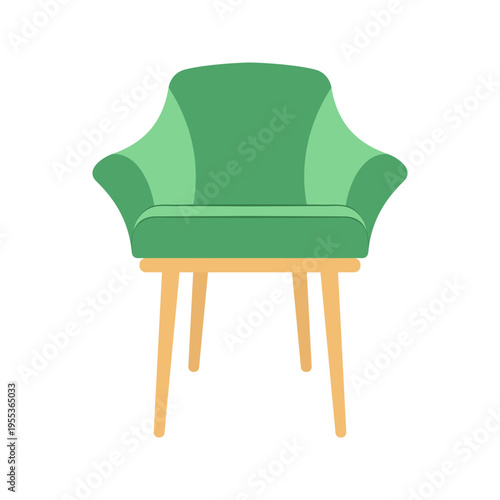Large collection of colorful modern and classic chair icons for interior design