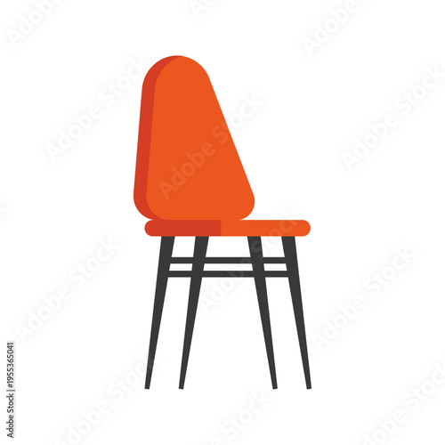 Large collection of colorful modern and classic chair icons for interior design