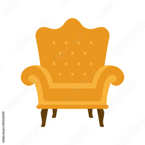 Large collection of colorful modern and classic chair icons for interior design
