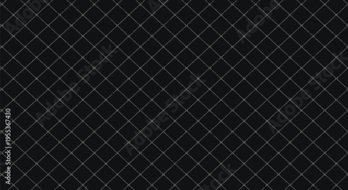 Black diamond mesh grid pattern with subtle textured dots creating dark sophisticated geometric background for high tech and industrial design concepts