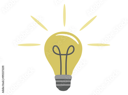 Yellow Light Bulb Illustration
