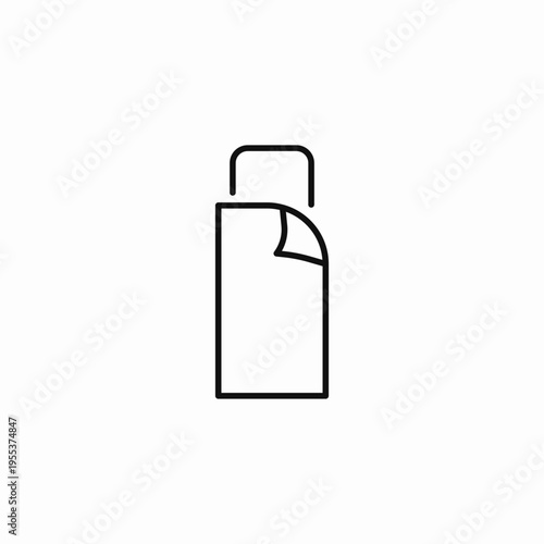 single bed sheet icon sign vector