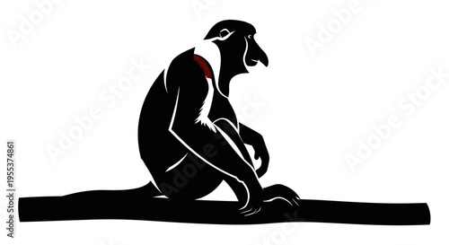 Man sitting in contemplation alone.