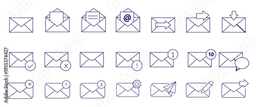 Mail icon vector. email sign and symbol. E-mail icon. Envelope icon
