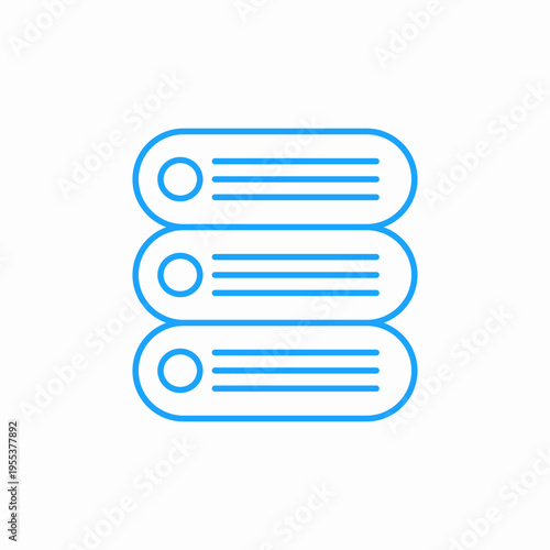 storage server icon sign vector