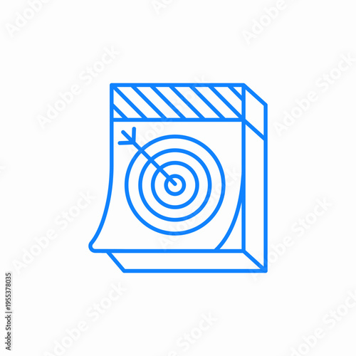 target date icon sign vector