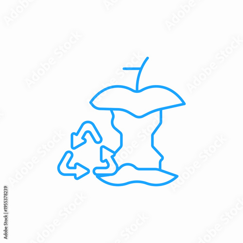 waste cycle icon sign vector