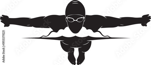 Silhouette of a person doing a handstand with their legs straight up in the air