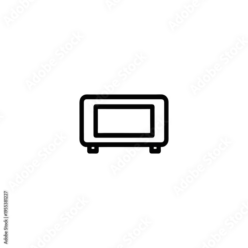 tv set isolated on white