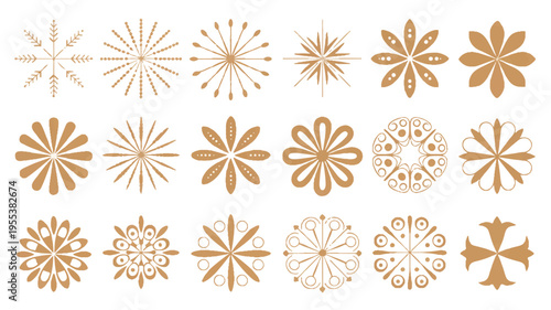 A collection of various traditional black and white designs are showcased.