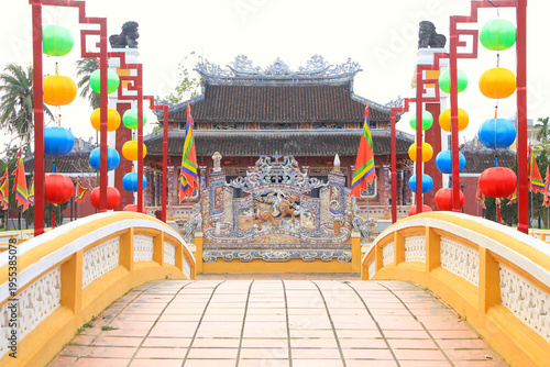 Beautiful Confucius Temple in Hoi An, Vietnam
