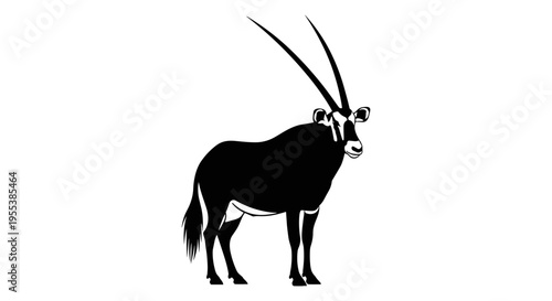Sable Antelope Side Profile View.