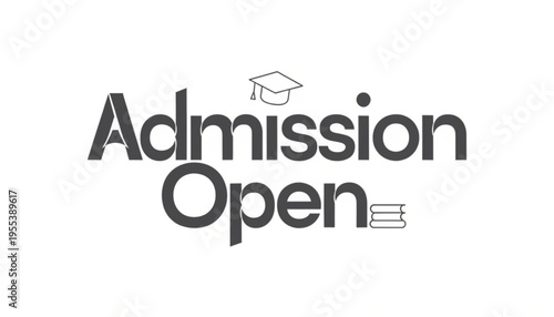admission open design vector 