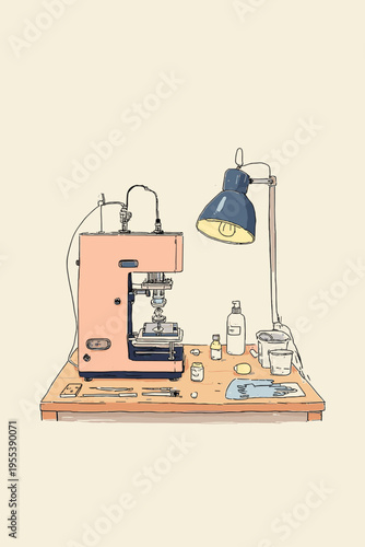 Resin 3D Printer Miniature Printing Scene