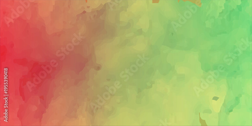 Abstract Watercolor Gradient Background With Red And Green Blend For Design And Creative Projects