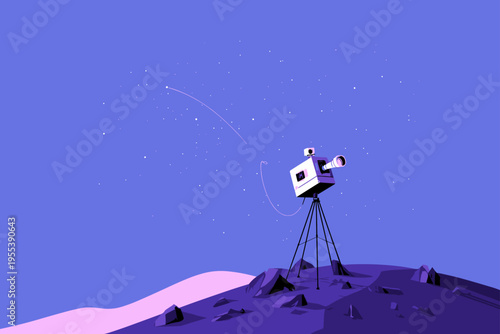 Star Tracker Rig Under Night Sky