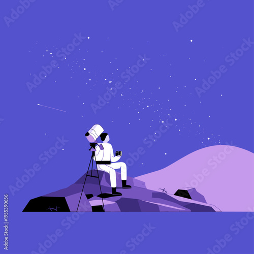 Star Tracker Rig Under Night Sky