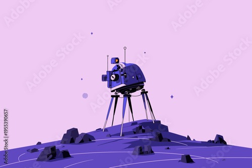 Star Tracker Rig Under Night Sky