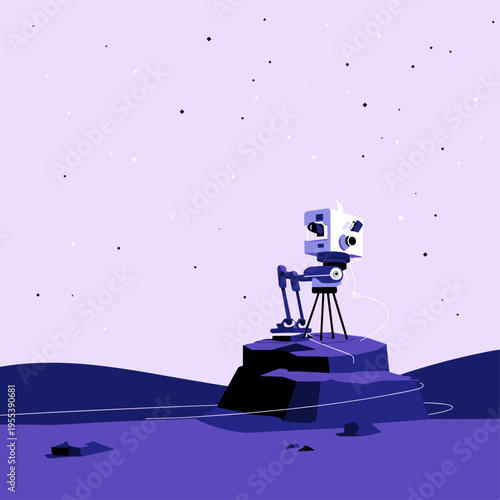 Star Tracker Rig Under Night Sky