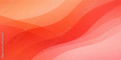 A smooth red abstract background featuring flowing silk waves and soft pink light curves in a decorative satin fabric vector design