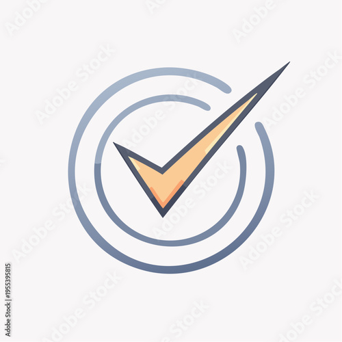 円の中に描かれたシンプルなチェックマークのアイコン