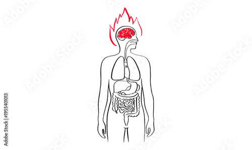 Brain disease concept