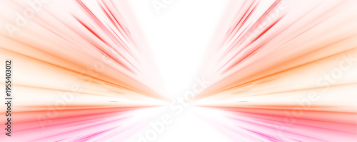 High speed IT technology concept, abstract stripes as data transfer on white background in png format. A colorful motion background of city light trails.	