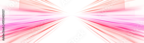 High speed IT technology concept, abstract stripes as data transfer on white background in png format. A colorful motion background of city light trails.	
