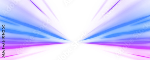 High speed IT technology concept, abstract stripes as data transfer on white background in png format. A colorful motion background of city light trails.	
