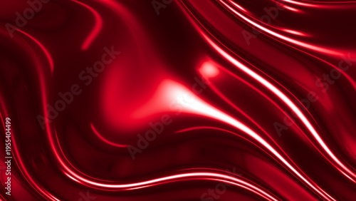 Red chrome metal background, shiny and lustrous metal pattern texture, silky ...