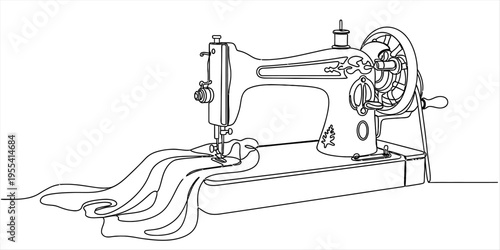 Detailed Continuous One Line Drawing of Watchmaker Workbench and Tools