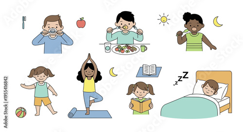 Children's Daily Routine: Healthy Habits and Activities for Kids