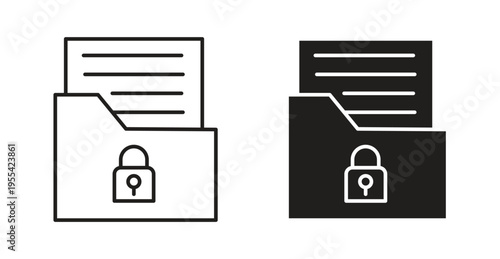 Secret folder icon. web vector design