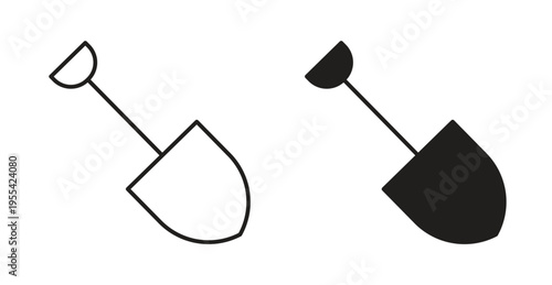 Shovel icon. web vector design