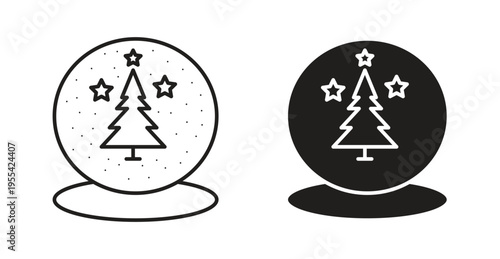 Snow globe icon. web vector design