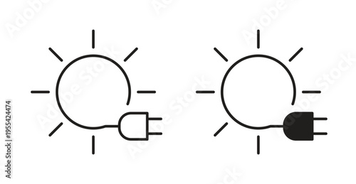 Solar energy icon. web vector design