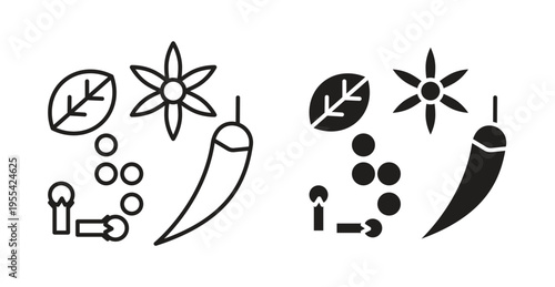 Spices icon. web vector design