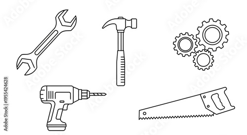 Tools and Equipment Icons.