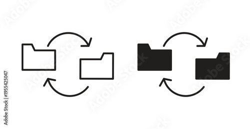 Synchronization icon. web vector design