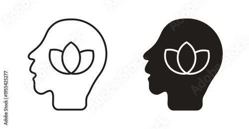 Think green icon. web vector design